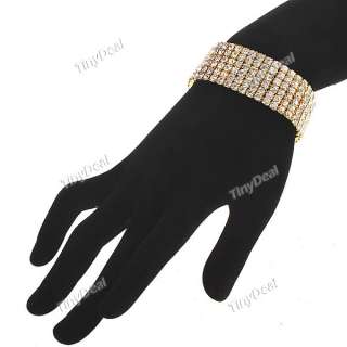   Rhinestones Stretchy Bracelet Brace Lace for Girls WNL 65729  