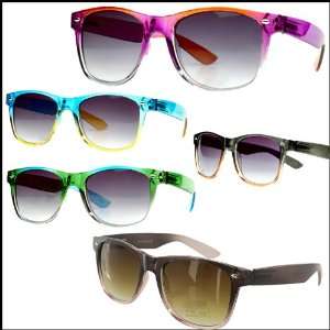  Wayfarer Style Crystal Frame Sunglasses Various Colors 