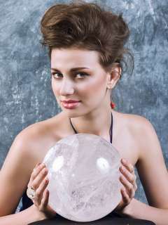 TITAN 7.8 Quartz Rock Crystal Sphere, Crystal Ball  