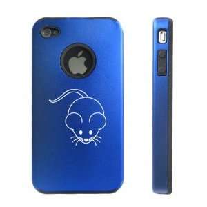  Apple iPhone 4 4S 4G Blue D590 Aluminum & Silicone Case 