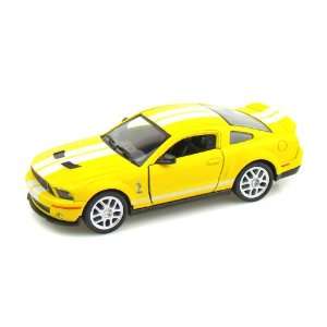    2007 Shelby GT500 1/38 Yellow w/ White Stripes Toys & Games