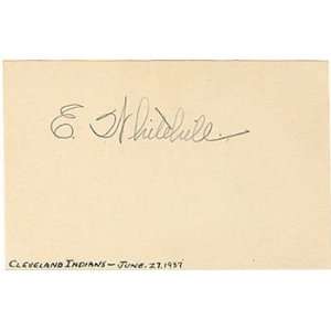  Earl Whitehill Autographed 3x5 Card