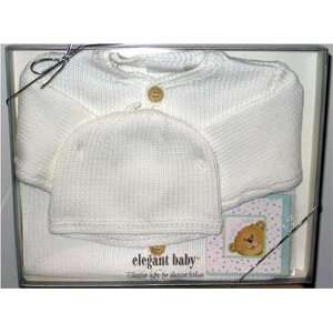 Great Cardigan White Baby Sweater Gift Set Size 0 6 Months 