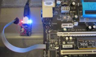 Fixing a MSI (P6N SLI) motherboard using the SPI interface port.