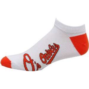   MLB Baltimore Orioles White Team Logo Ankle Socks