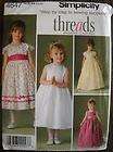 Simplicity 4647 threads Little Girls Special Occasion Dress 5 8 *Buy 