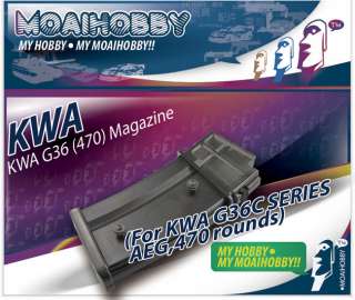 KWA genuine high capacity 470 rounds airsoft AEG magazine for KWA H&K 