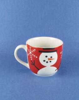 Mug Cup Crate Barrel Christmas Snowman Collectible  