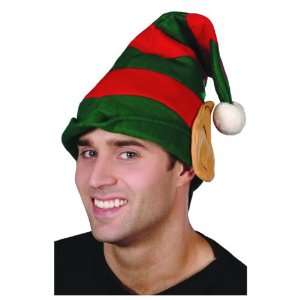  Cesar Elf Hat Green With Red Stripes Toys & Games