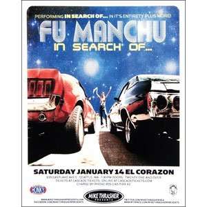 Fu Manchu   Posters   Limited Concert Promo