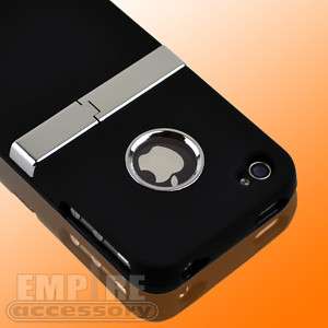   Case Cover w/ Chrome Kickstand for iPhone 4 4G 4GS Att Verizon  