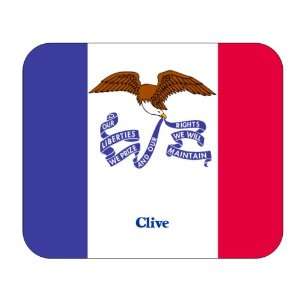  US State Flag   Clive, Iowa (IA) Mouse Pad Everything 