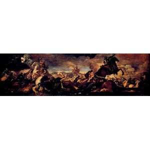  Hand Made Oil Reproduction   Luca Giordano   24 x 6 inches 