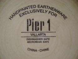 PIER 1 CHINA VALLARTA 13 1/4 SQUARE SERVING PLATE  