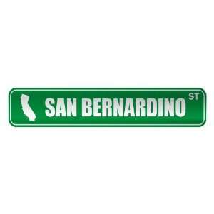 SAN BERNARDINO ST  STREET SIGN USA CITY CALIFORNIA