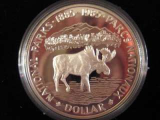 Up for Bids 1   .500 Silver Canadian MOOSE Commemorative PROOF Coin 
