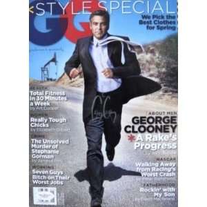 George Clooney Signed NO LABEL GQ Magazine JSA  Sports 