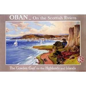  Oban Scottish Riviera CCR Railway Scotland Vintage Poster 
