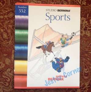 Studio Bernina Artista Embroidery Card #532 Sports  