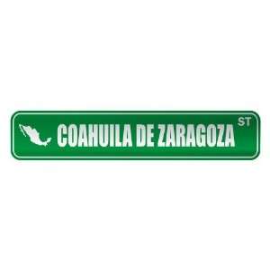   COAHUILA DE ZARAGOZA ST  STREET SIGN CITY MEXICO