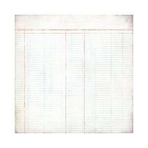  White Ledger Basics Paper 12X12 BAS12 2547 Arts, Crafts 