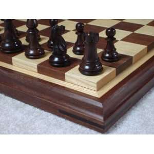    Old Quebec™ Solid Hardwood Chessboard 2.25 Squares Toys & Games
