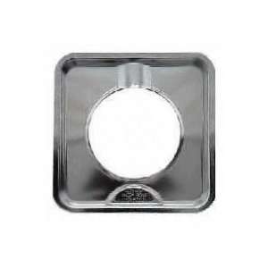   Camco 00373 Square Chrome Gas Drip Pan, 7 3/4 Inch