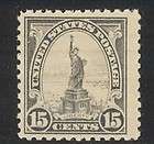 US 566 1922 25 15c Statue Liberty Perf 11 MNH Stamp  