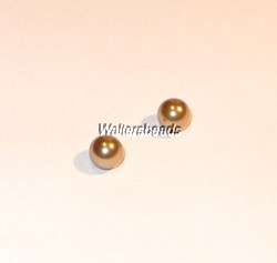 Swarovski #5818 Pearls Halfdrilled One Hole Bright Gold 6MM (4 