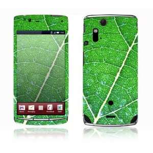  Sony Ericsson Xperia Acro Decal Skin   Green Leaf Texture 