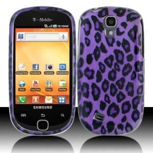  Samsung T589 Gravity Smart Purple Black Leopard Case Cover 