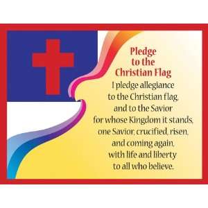  Pledge to the Christian Flag Say It Poster Office 