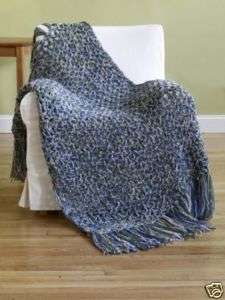 yarn mix combo mohair crochet afghan 5 hour tweed kit  