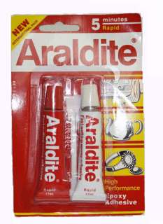Araldite AB Epoxy Adhesive glue 5 minutes rapid NEW  