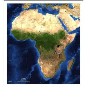  Satellite Map of Western Africas rainy season 