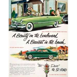  1950 Ad Custom 50 Ford Motor Vehicle Dealer Test Drive 