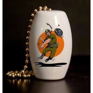  Grenade Soldier Porcelain Fan / Light Pull