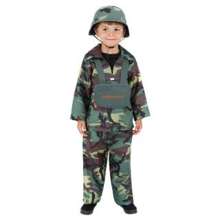 ARMY FANCY DRESS COSTUME NEW BOYS LARGE AGE 10   12  