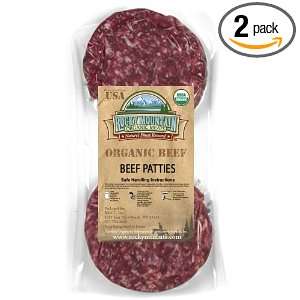 Organic Grass Fed Ground Beef Patties TWO (1/3 lb. Burgers)  
