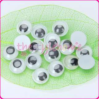 7mm Moving Movable Wiggly Wiggle Craft Eyes 100/pack  