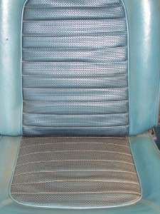  1966 Ford Mustang Bucket Seats in Brittany Blue Color, Drivers seat 