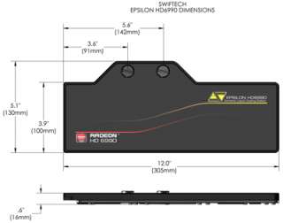 Swiftech EPSILON HD6990 FULL COVER VGA WATERBLOCK  