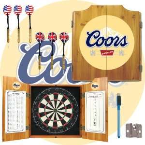  Coors Banquet Dart Cabinet includes Darts and Board 
