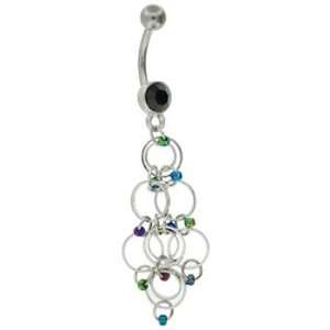  Ecliptic Gypsy Sunset Dangle Belly Ring Jewelry