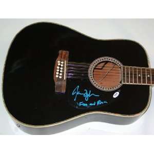 James Taylor Autographed Signed Fire & Rain Guitar PSA/DNA