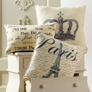  Eiffel Twr Parisian Decorative Pillows, Eiffel Tower Or 