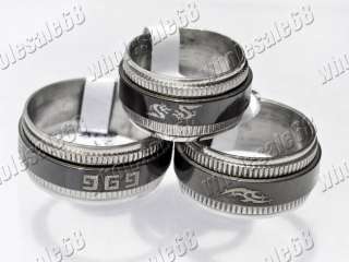 FREE wholesale 100pcs stainless steel Gothic man rings  