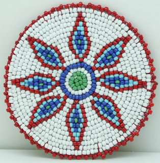 inch Beaded Rosette bead beadwork craft 3A 3  