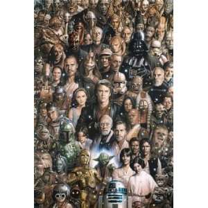  Movies Posters Star Wars   Characters Poster   35.7x23.8 