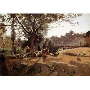  Hand Made Oil Reproduction   Jean Baptiste Corot   50 x 36 
